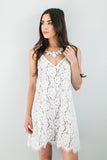 For our babes that are planning a sun-filled beach wedding or elopement, we've made a piece that is perfect for big day.  The Avery Lace Dress keeps you looking bride perfect with the gorgeous cotton blend floral lace and scallop edge detailing. Lined with nude.  From the floral lace pattern and plunging neckline to the flirty scalloped hemline, this pretty dress is the perfect for bridal shower and honeymoon!